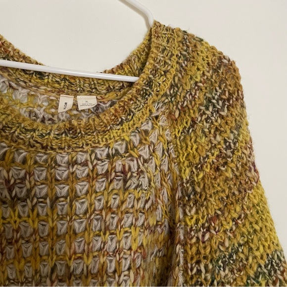 Anthropologie Moth Hillwalk golden chunky sweater - Sz XL - Picture 3 of 6